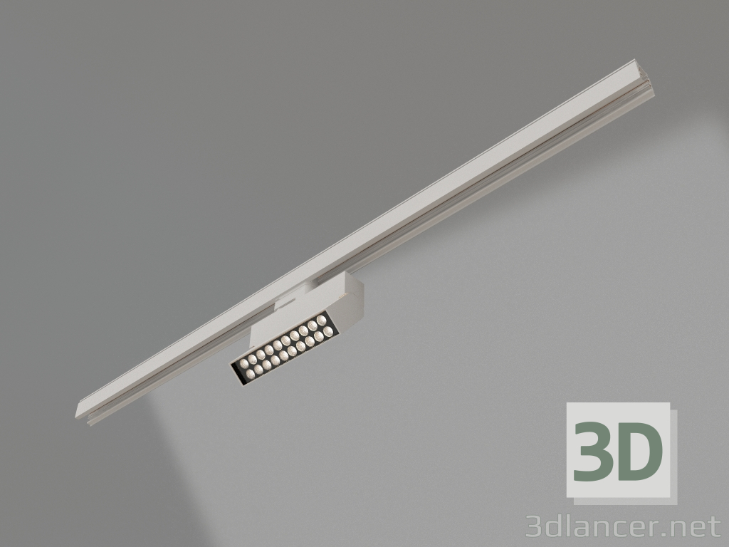 3D Modell Lampe LGD-LOFT-TRACK-4TR-S170-10W Day4000 (WH, 24 Grad, DALI) - Vorschau