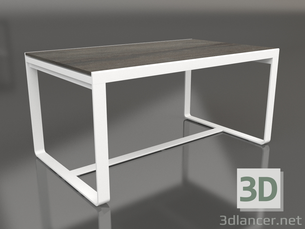 modello 3D Tavolo da pranzo 150 (DEKTON Radium, Bianco) - anteprima
