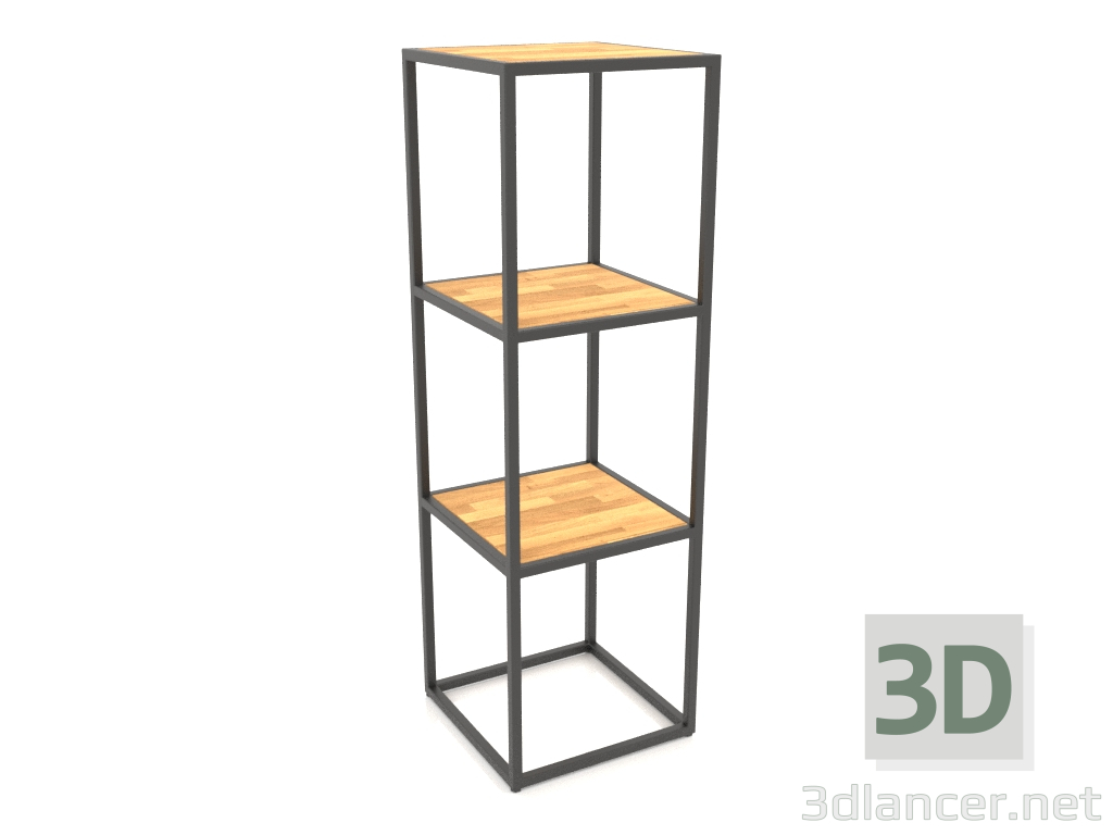 modello 3D Cremagliera quadrata (LEGNO, 40x40x128) - anteprima