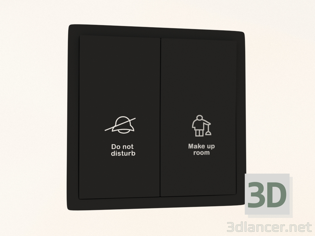 3d model Switch with DND symbols; MUR (Matte Carbon, DA88830) R98 - preview