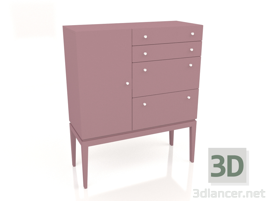 3 डी मॉडल बड़ा स्थिर दराजों वाला संदूक (विकल्प 2) - पूर्वावलोकन