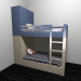 3d model cama de cucheta - vista previa