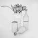 3D Şarap şişesi seçmenleri modeli satın - render