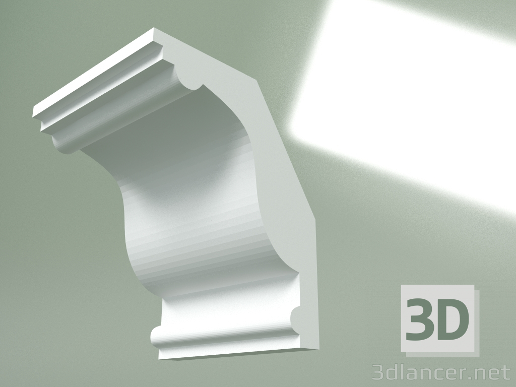 3D modeli Alçı korniş (tavan kaidesi) KT392 - önizleme
