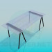 3d model Parietal glass table - preview