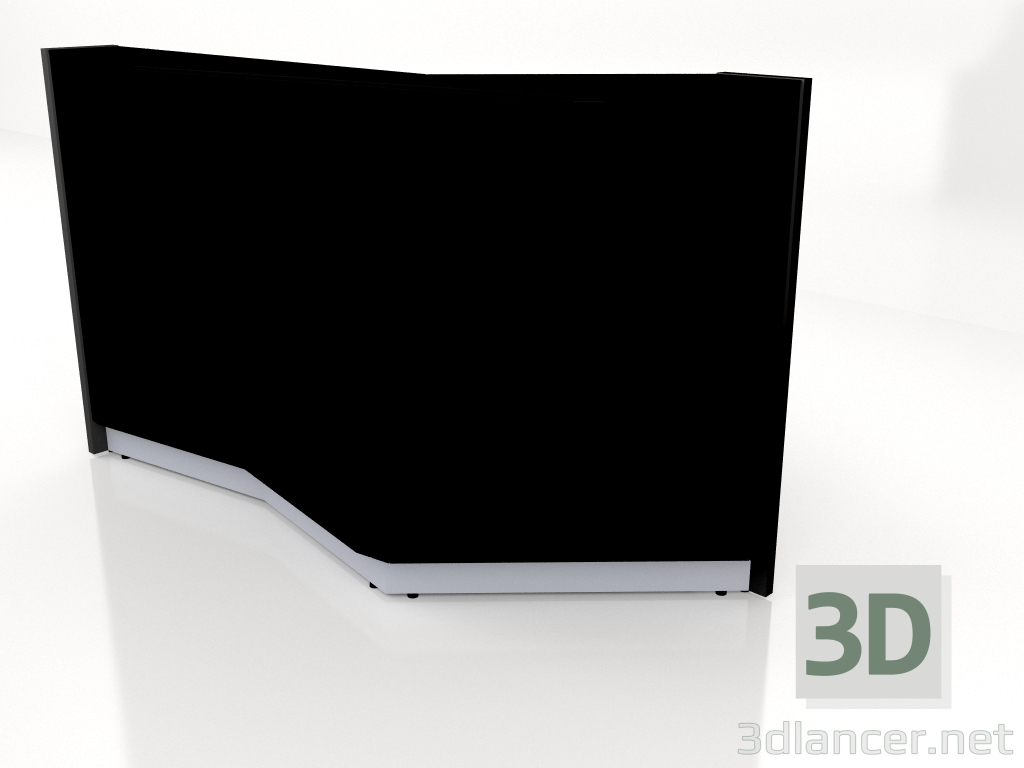 modèle 3D Banque d'accueil Alpa ALP04L (1835x946) - preview