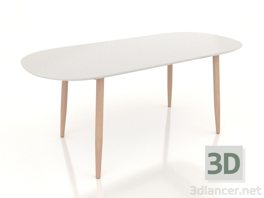 Modelo 3d Mesa dobrável Universal 180 Morris (branca) - preview