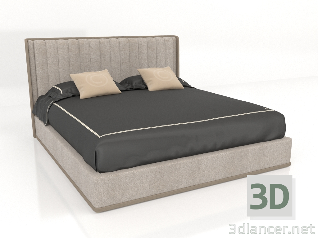 3d модель Кровать двуспальная (ST701) – превью