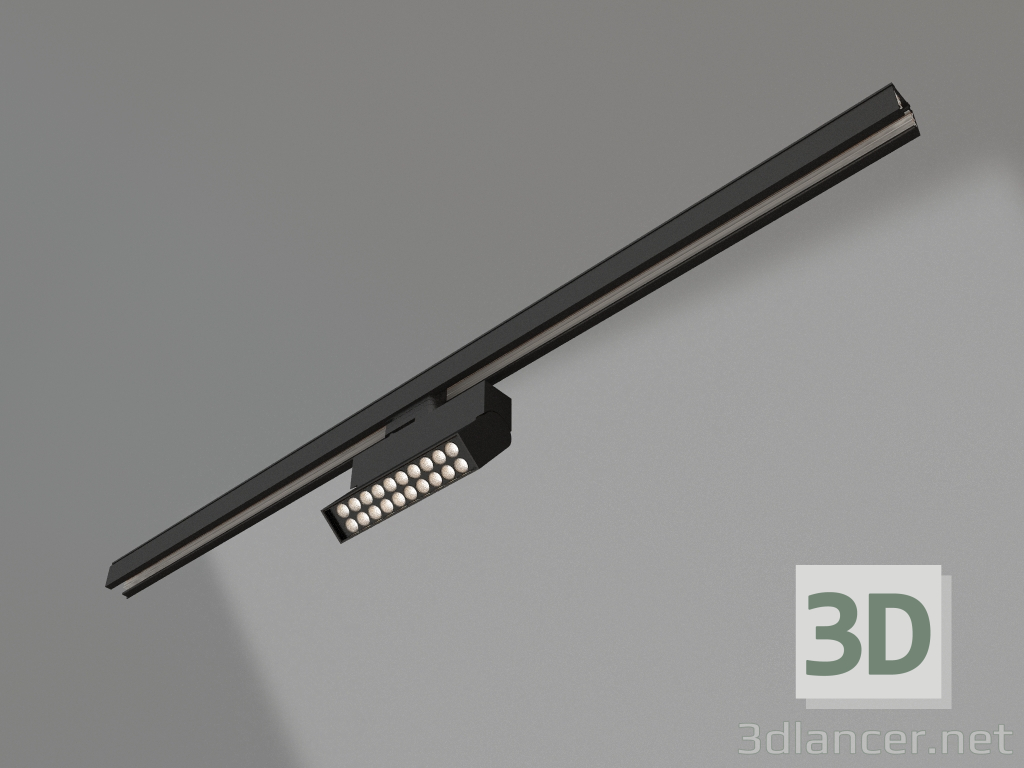 Modelo 3d Lâmpada LGD-LOFT-TRACK-4TR-S170-10W Day4000 (BK, 24 graus, DALI) - preview