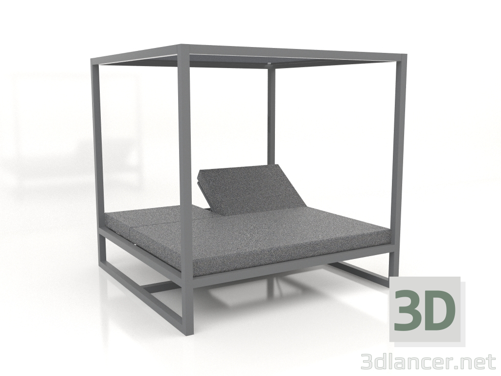 3d model Raised couch Contract (Anthracite) - preview