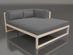 Sofá modular XL, seção 2 direita, madeira artificial (Areia)