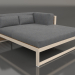 Modelo 3d Sofá modular XL, seção 2 direita, madeira artificial (Areia) - preview