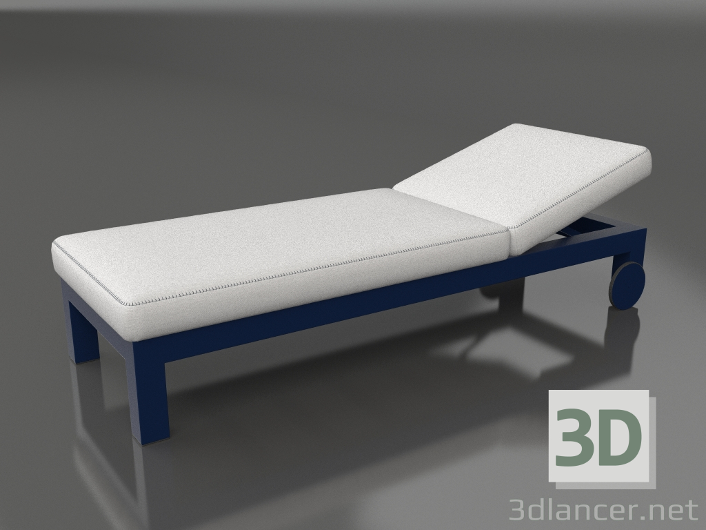 3D Modell Liegestuhl (Nachtblau) - Vorschau