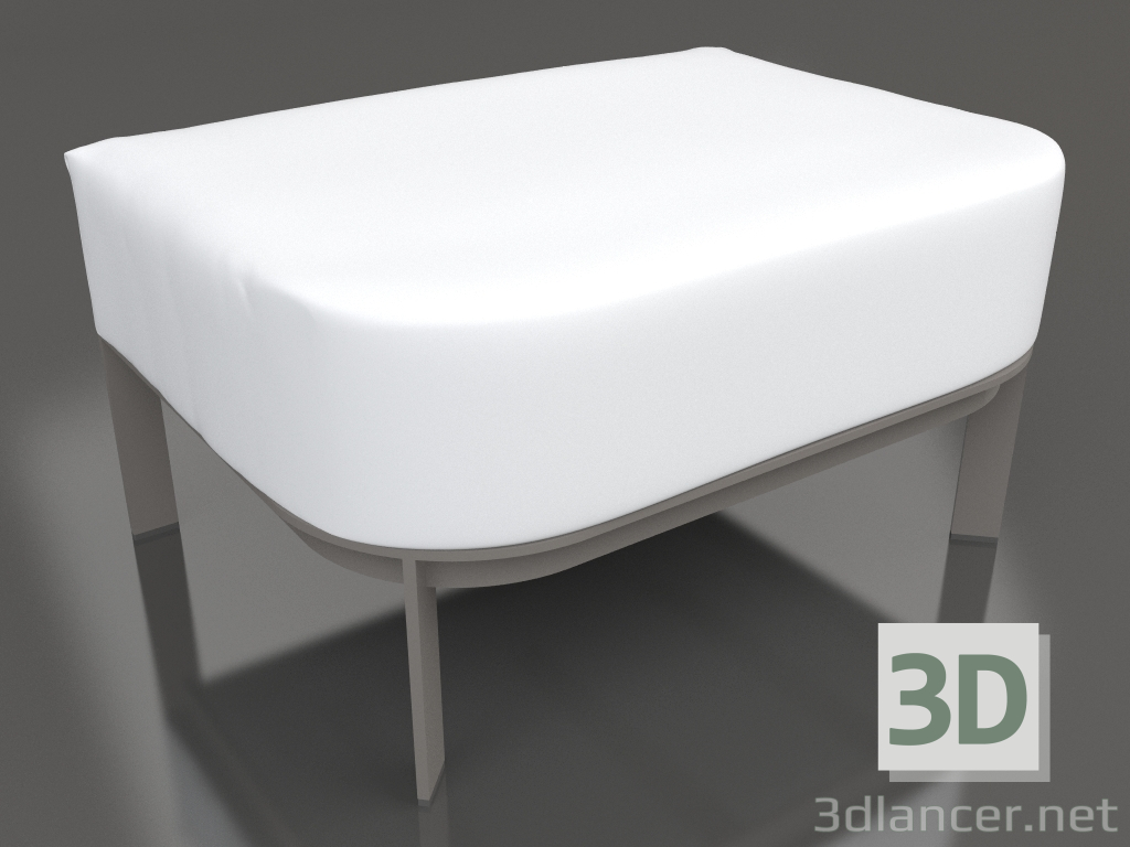 modèle 3D Pouf pour chaise (Gris quartz) - preview