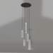 modèle 3D Lampe cluster suspendue Patrone Large (laiton nickelé) - preview