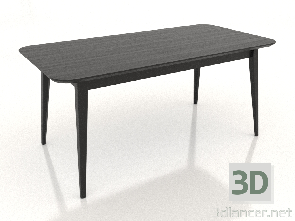 modèle 3D Table à manger LARGE 1600x800 mm (noir RAL 9005) - preview