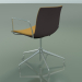 3d model Chair 2046 (5 legs, with armrests, chrome, with front trim, polypropylene PO00404) - preview