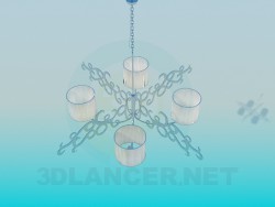 Chandelier for 4 plafond