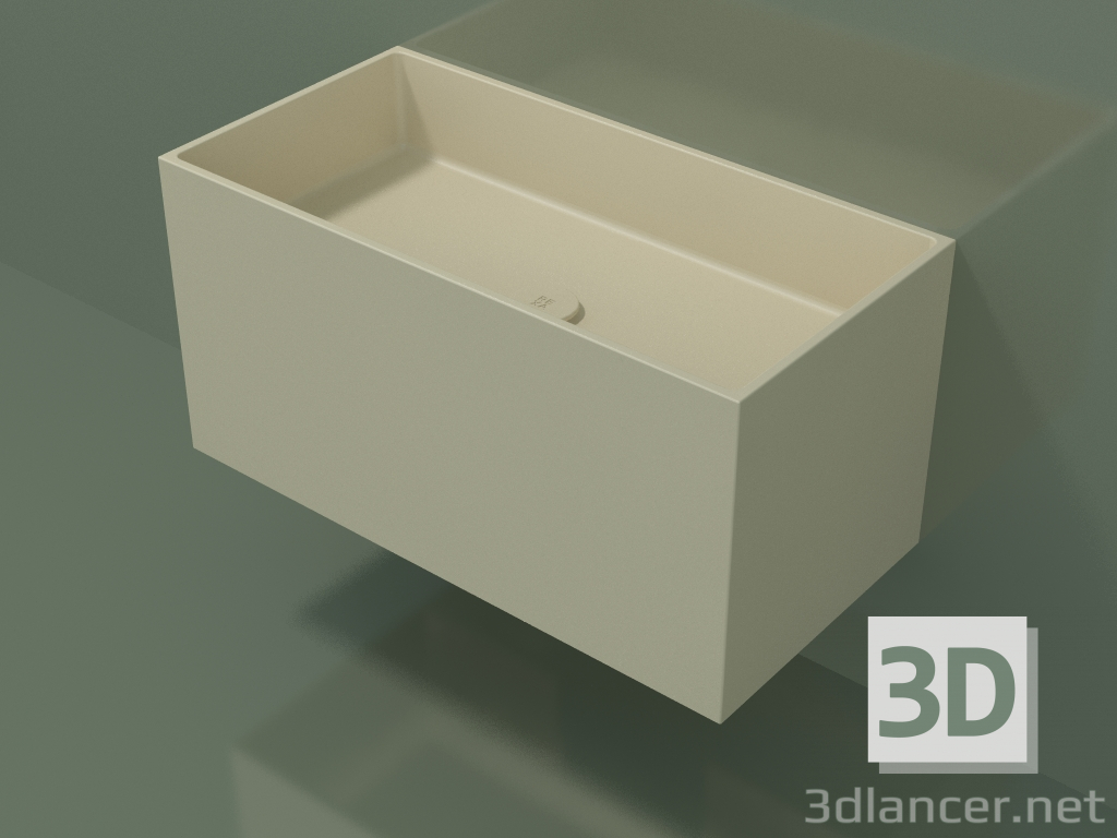 modèle 3D Lavabo suspendu (02UN42101, Bone C39, L 72, P 36, H 36 cm) - preview