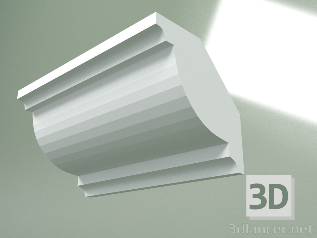 3d model Plaster cornice (ceiling plinth) KT308 - preview