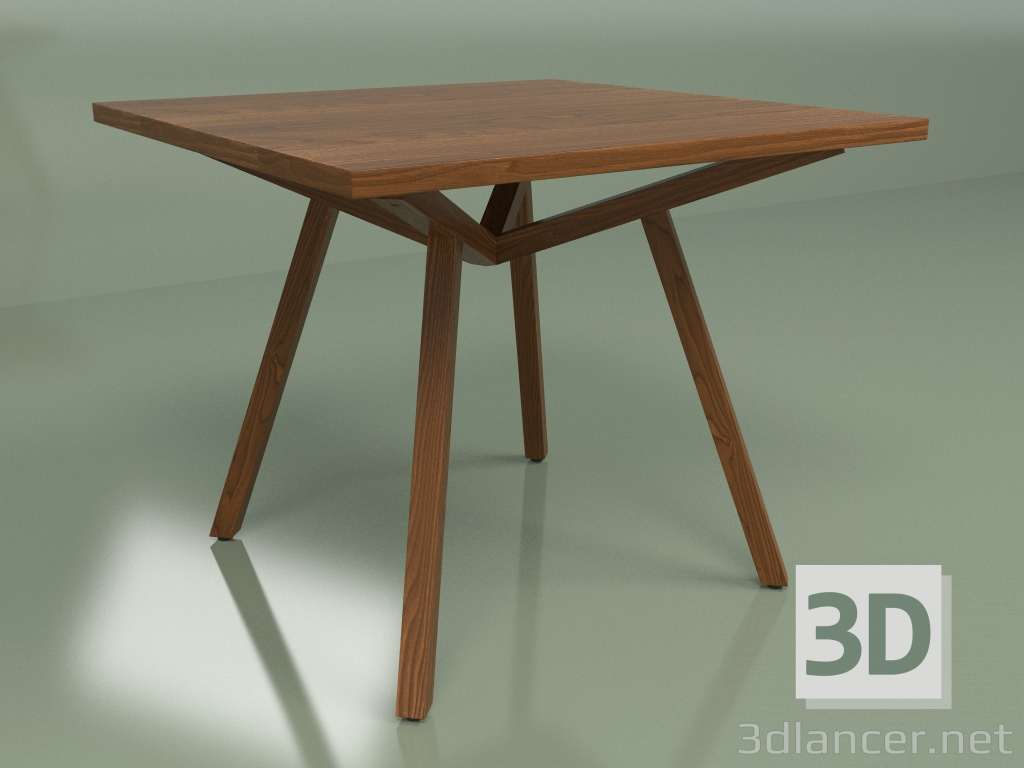 modello 3D Tavolo da pranzo Forte quadrato 90x90 - anteprima