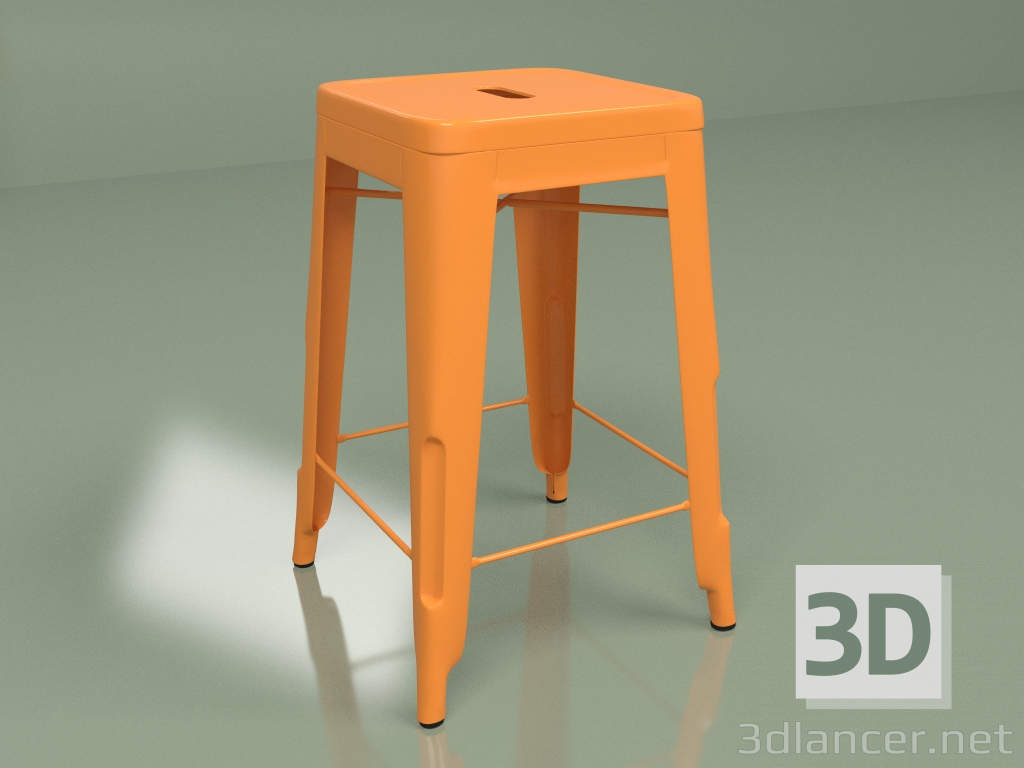 3 डी मॉडल सेमी-बार कुर्सी मरैस रंग (नारंगी) - पूर्वावलोकन