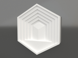 Hexagon-Tempel 3D-Panel