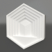 Modelo 3d Painel 3d do templo hexagonal - preview