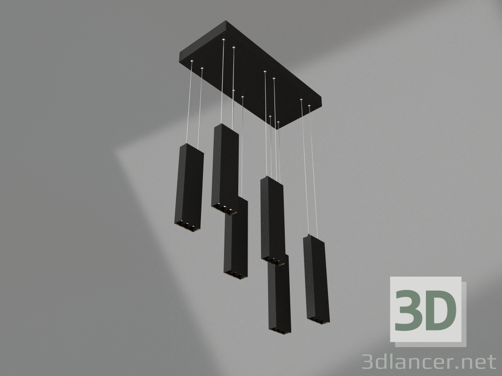 3D modeli Lamba SP-LEGACY-S585x250-6x6W Warm3000 (BK, 34 derece) - önizleme