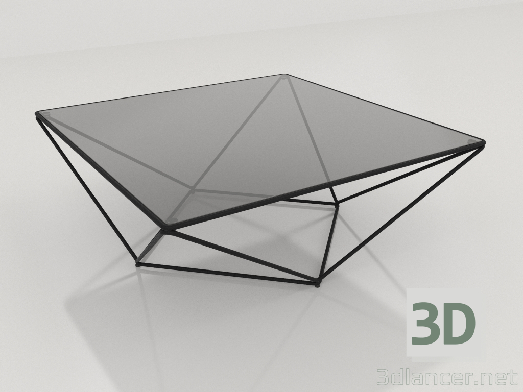 modello 3D Tavolino 90x90 - anteprima