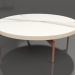 modello 3D Tavolino rotondo Ø120 (Sabbia, DEKTON Aura) - anteprima