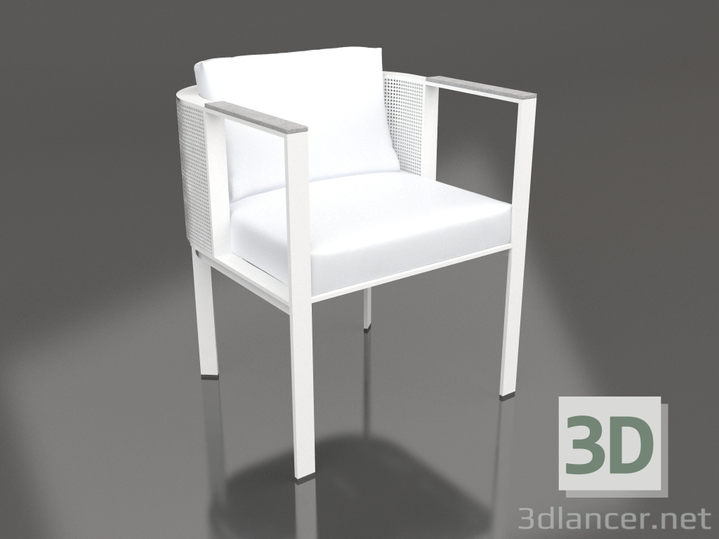 3d модель Крісло обіднє (White) – превью
