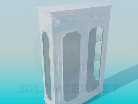 3d модель Антикварный сервант – превью 3d модель Антикварный сервант – превью