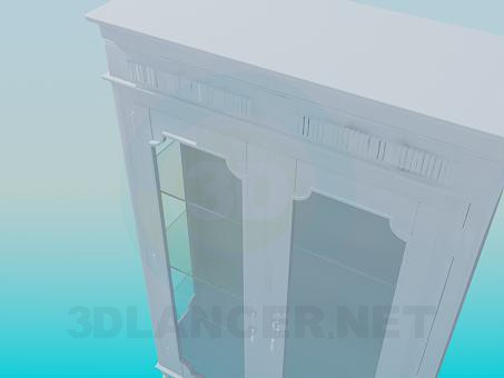 3d модель Антикварный сервант – превью 3d модель Антикварный сервант – превью