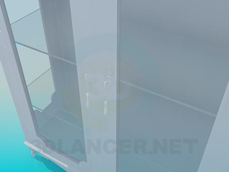 3d модель Антикварный сервант – превью 3d модель Антикварный сервант – превью