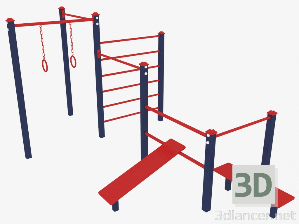 modèle 3D Complexe sportif (7918) - preview