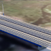 Ferrocarril de tres vías, parada Butaki 3D modelo Compro - render