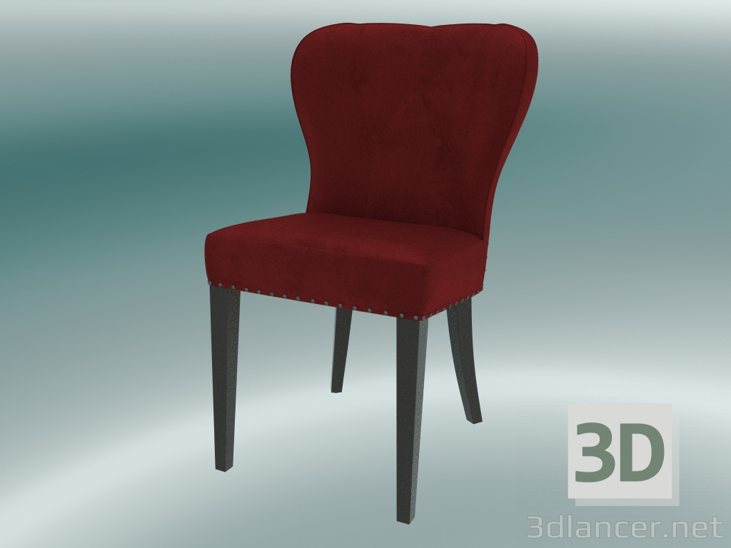 3d model Chair Catherine (Red) - preview