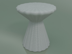 Table d'appoint, pouf (Bolla 13, blanc)