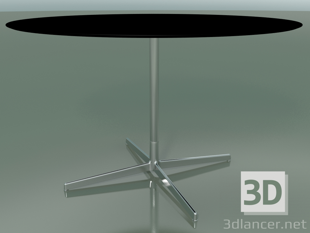 modello 3D Tavolo rotondo 5556 (H 72.5 - Ø 119 cm, Nero, LU1) - anteprima