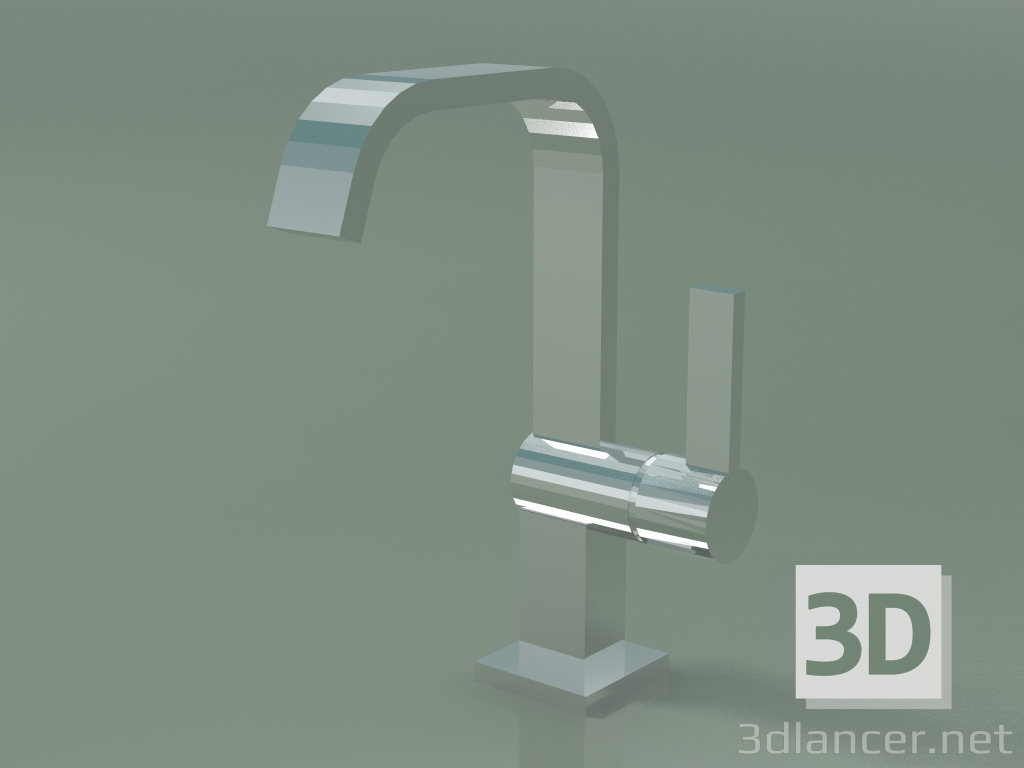 3d model Mezclador monomando de lavabo con caño sin válvula automática (33526670-000010) - vista previa