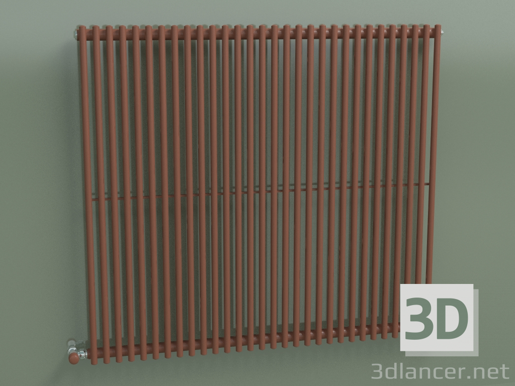 3d модель Радиатор вертикальный ARPA 1 (920 30EL, медно-коричневый RAL 8004) – превью
