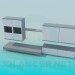 3d model Hanging pedestals and stand set - preview
