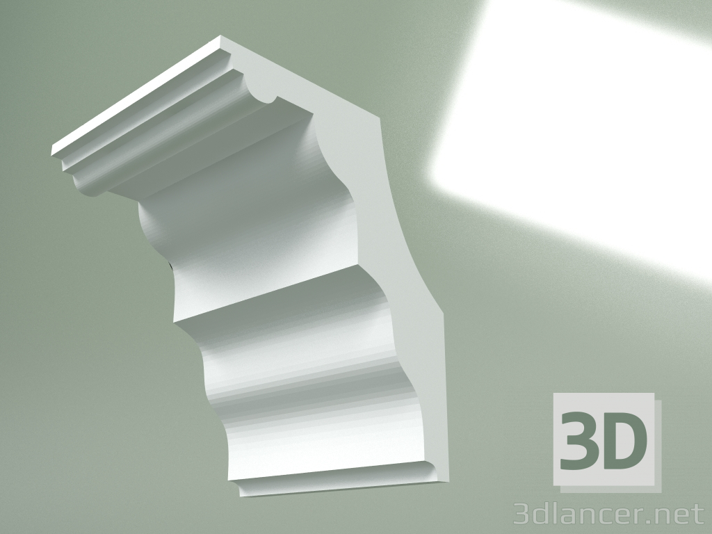 3d model Plaster cornice (ceiling plinth) KT393 - preview