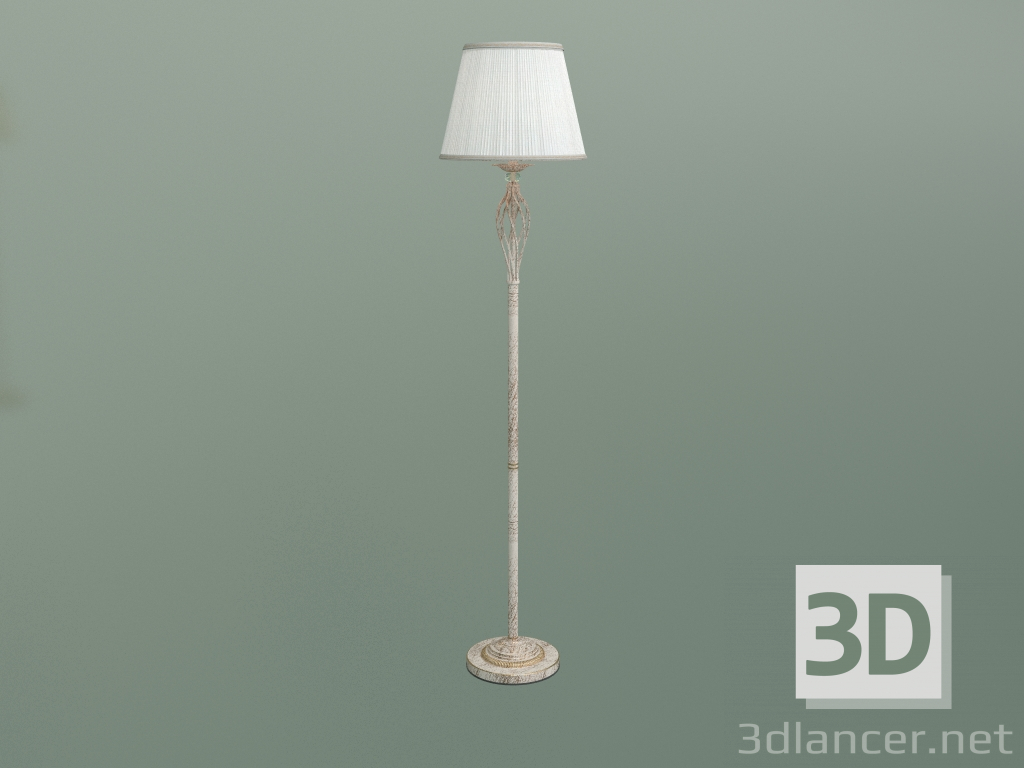 3D Modell Stehlampe 01003-1 (weiß mit gold) - Vorschau