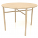 3d model Dining table (rounded end) (option 1, D=1000x750, wood white) - preview