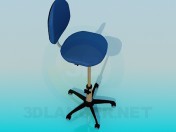 Chair with rising fixed leg