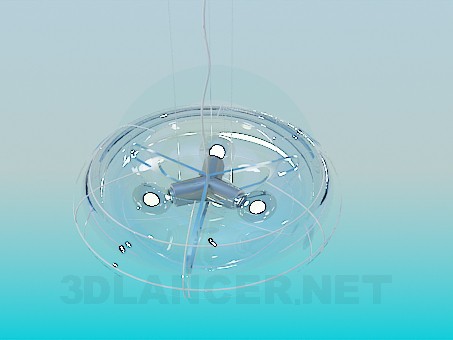 3d model Glass chandelier in the style of minimalism - preview