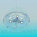 modello 3D Lampadario in vetro in stile di minimalismo - anteprima