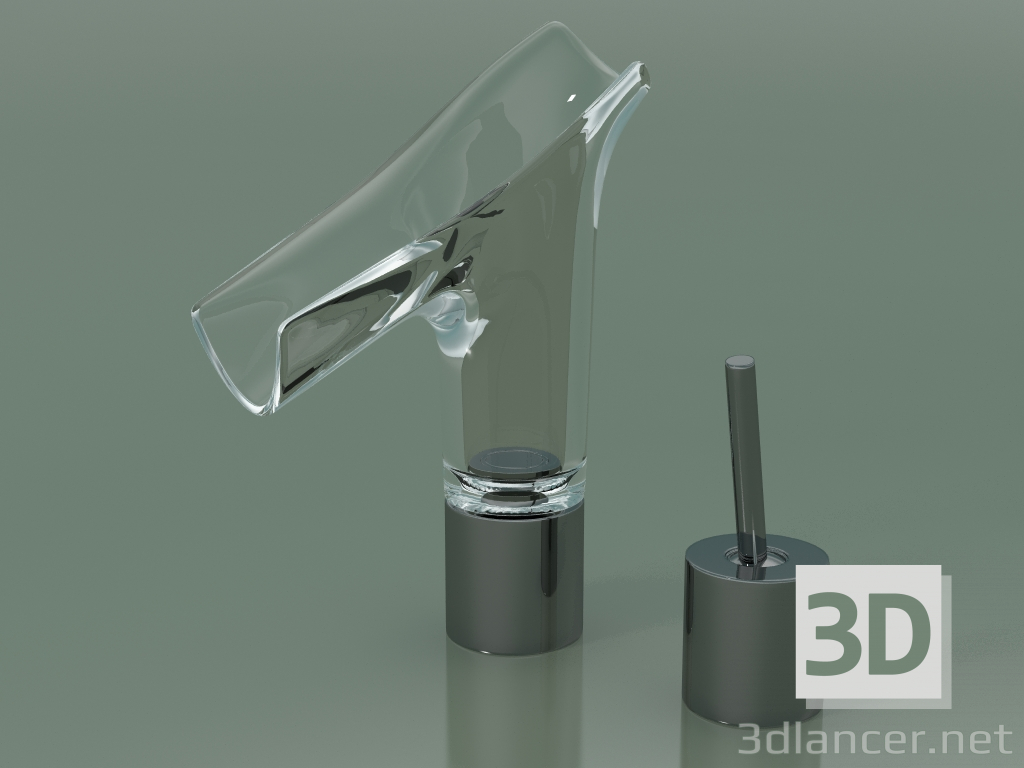 3D modeli 2 delikli lavabo bataryası 110 (12115330) - önizleme
